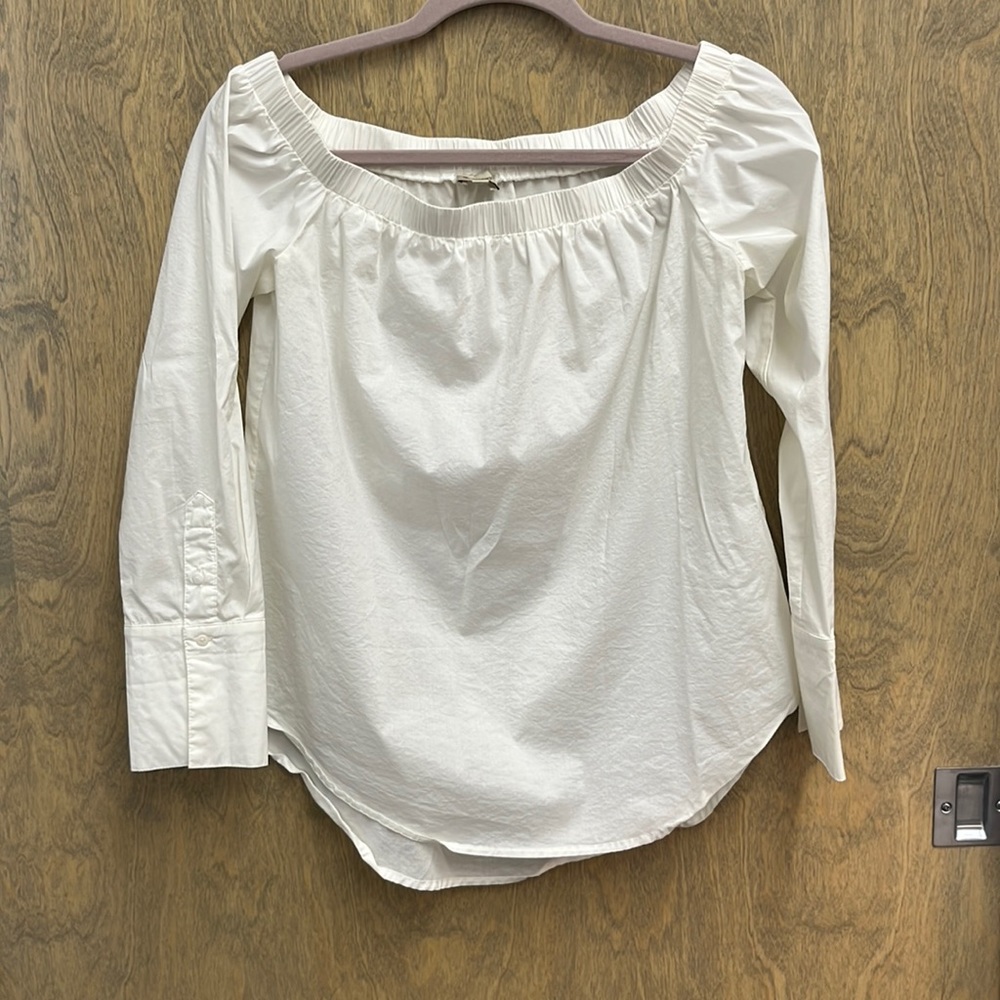 White off the shoulder top